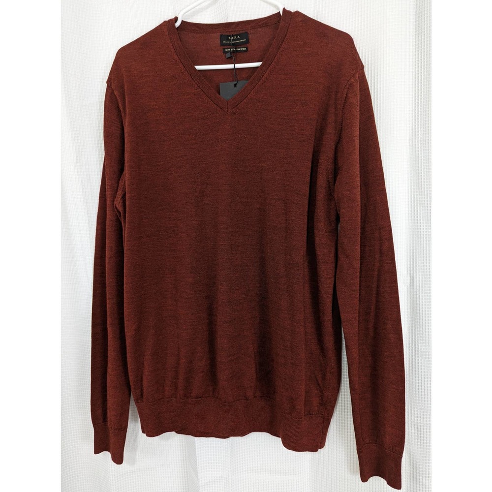 Nwt! Zara! Brick Red Superfine Wool, Airy Lightwe… - image 2